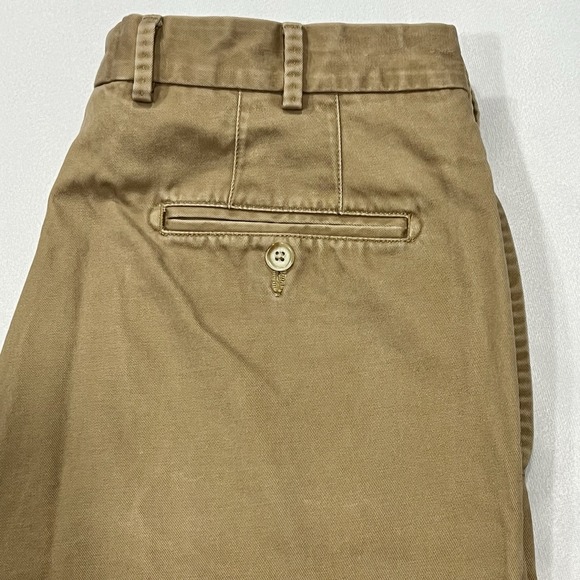 Peter Millar Men Tan Beige Straight Leg Chino Pima Cotton Pants Size 33 (32X28) - Picture 1 of 14